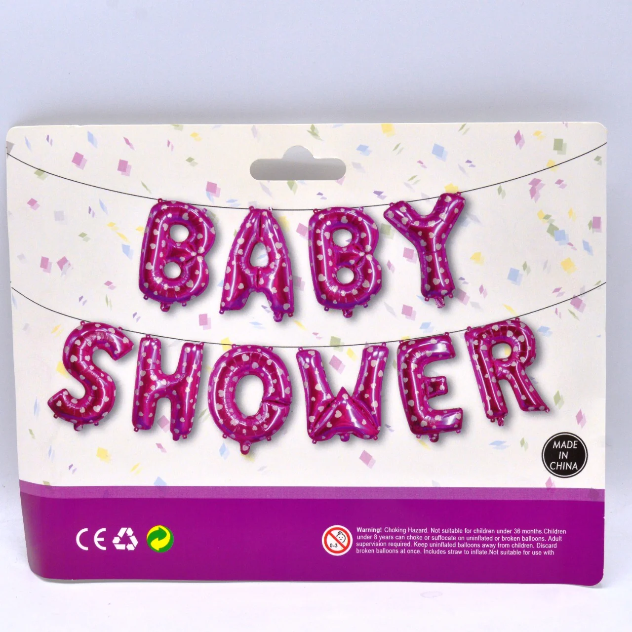 Baby Shower Alphabets Foil Balloons Set - Image 3